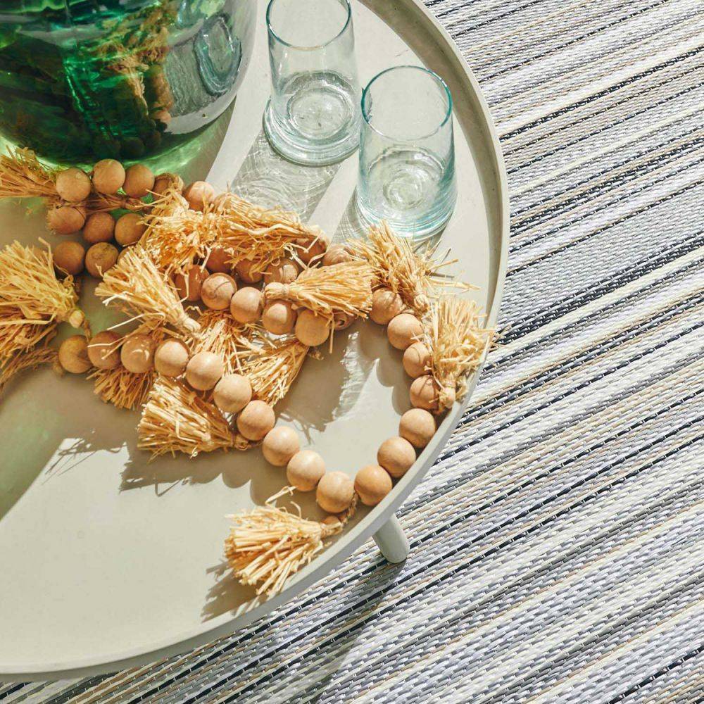 Jardindeco - Tapis extérieur en polypropylène Spargi 1746 gris 180 x 280 cm - Imagen 4