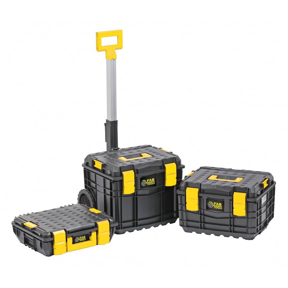 Lot de 3 caisses de transports empilables - FAR TOOLS - 615365 - Imagen 7
