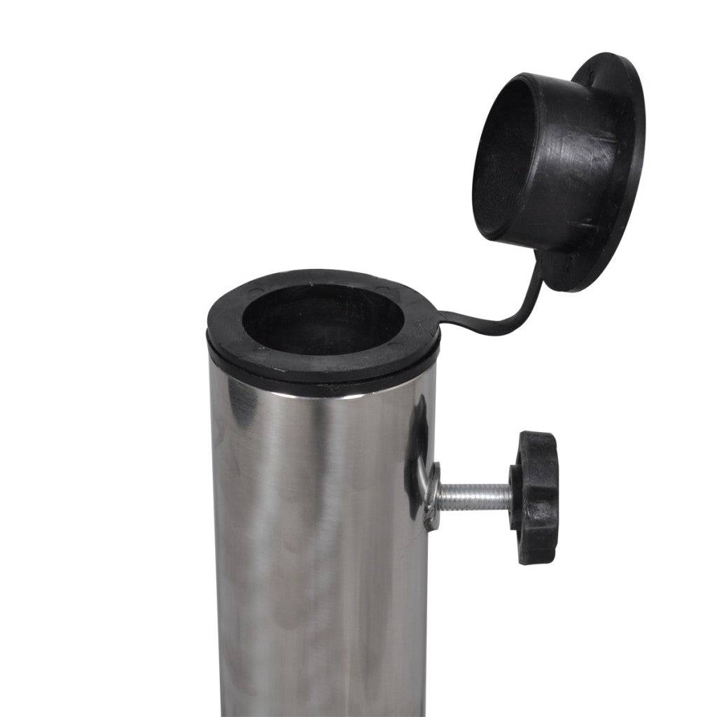 Helloshop26 - Pied de parasol 20 kg 3 adapteurs inclus 30 / 35 / 38 mm gris - Imagen 3