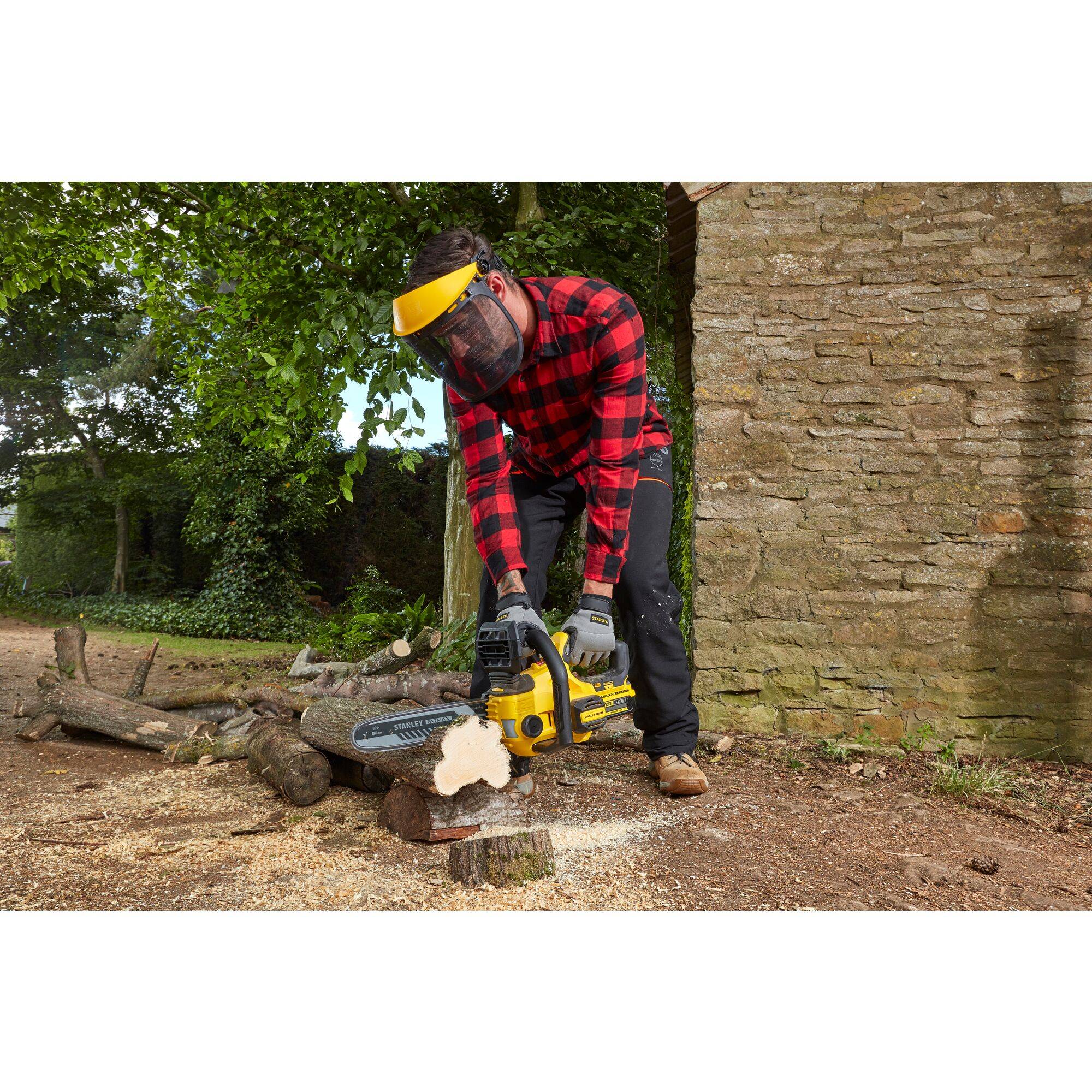 stanley - Tronçonneuse 30 cm 18V STANLEY FATMAX V20 SFMCCS630B-XJ Sans Batterie ni Chargeur - Image 4