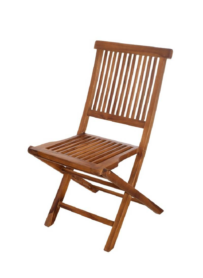 Macabane - MAEVA - Ensemble de 2 chaises de jardin Java en bois Teck huilé - Imagen 5