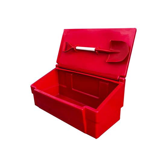 Bac à sable incendie/ à sel de déneigement 100l + pelle-plast'up rotomoulage - Image 1