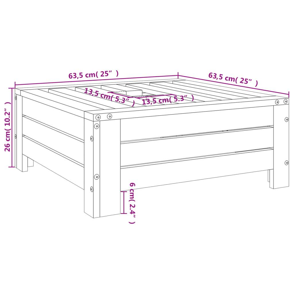 Vidaxl - Couvercle de base de parasol blanc bois massif de pin vidaXL 825332 - Image 3