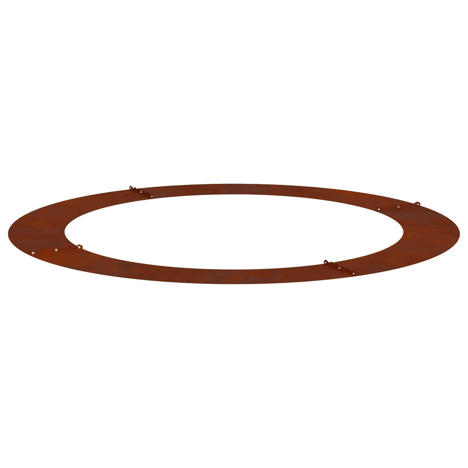 Bordure d'Arbre Plate Acier Corten pour Jardin Protection de Tronc Ronde Ø120 cm - ComfortXL Outdoor Living - Image 5