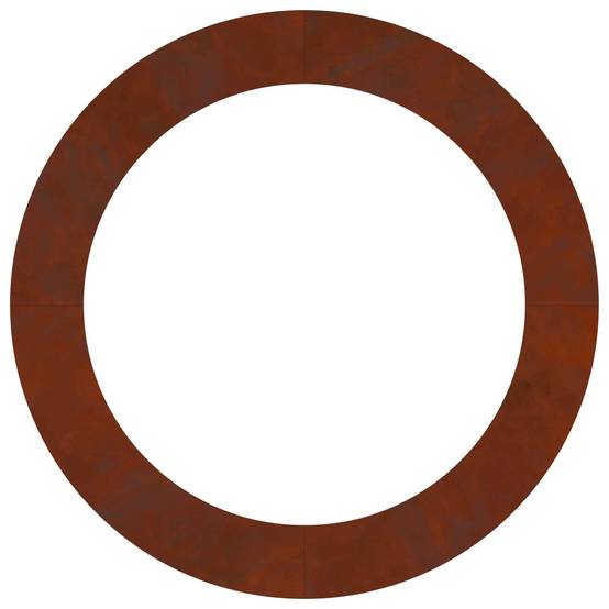 Bordure d'Arbre Plate Acier Corten pour Jardin Protection de Tronc Ronde Ø120 cm - ComfortXL Outdoor Living - Image 6