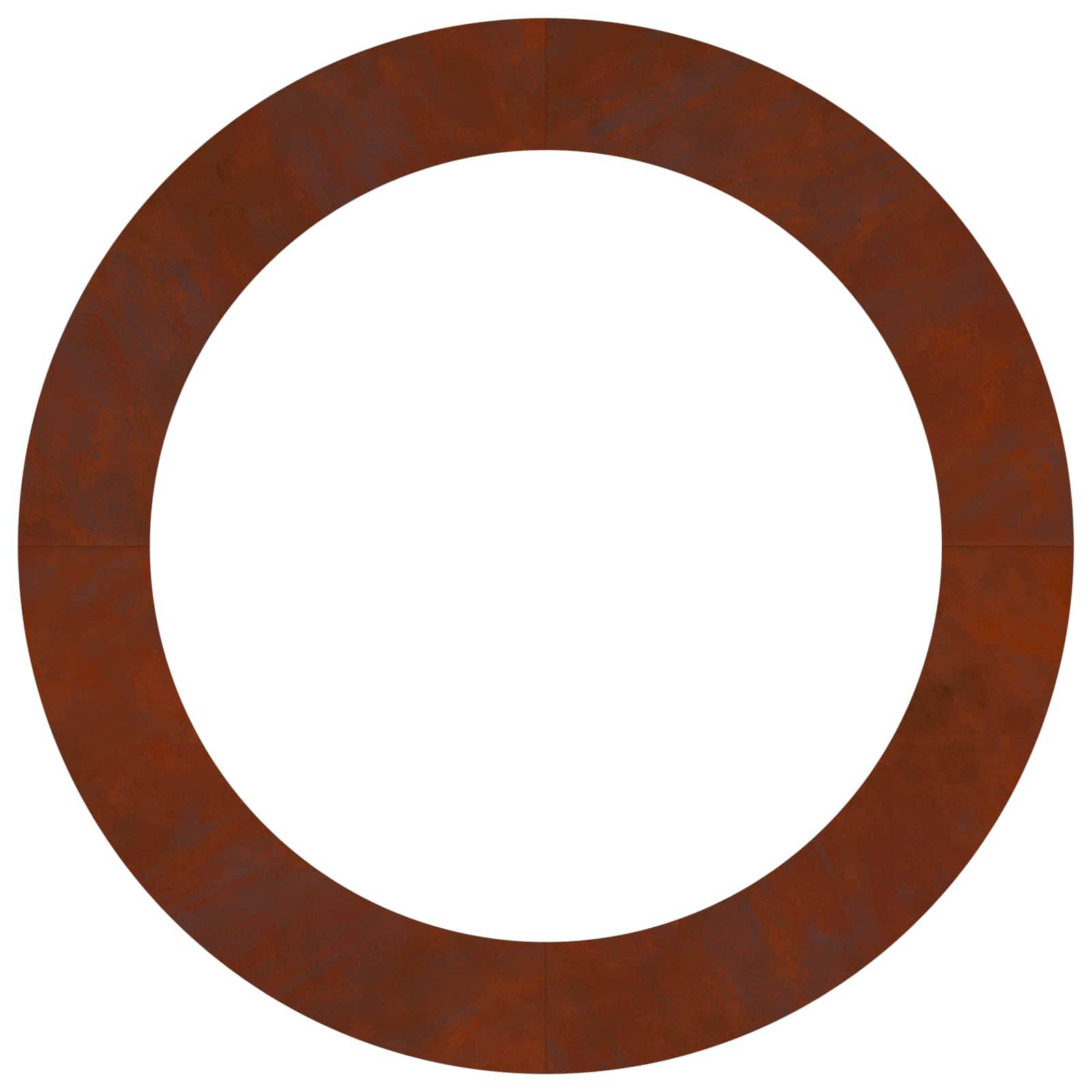 Bordure d'Arbre Plate Acier Corten pour Jardin Protection de Tronc Ronde Ø120 cm - ComfortXL Outdoor Living - Image 6
