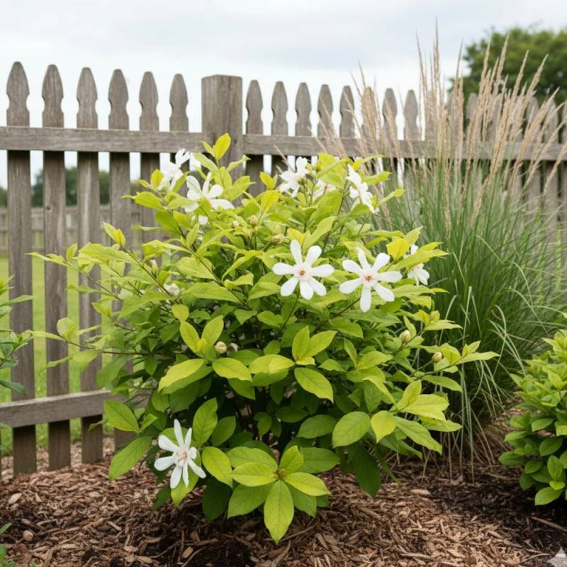 Arbre aux anémones Venus®, Calycanthus à fleurs Blanche/ - feuillage Caduc - Pot de 3L - 40/60 cm - Imagen 3