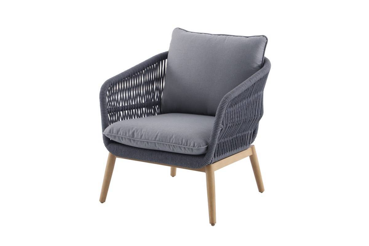 Hesperide - Fauteuil de jardin Orissa gris Hespéride