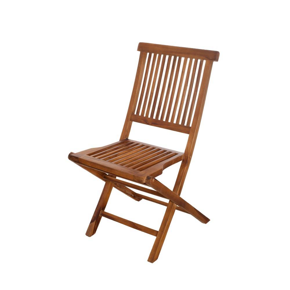 Macabane - MAEVA - Ensemble de jardin bois teck huilé table 200/300cm + 8 chaises - Imagen 5