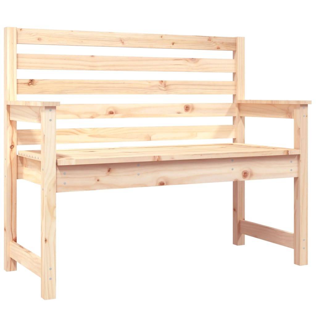 Maison Chic - Banc de jardin - Banc d'extérieur - Banquette 109x48x91,5 cm bois massif de pin - Imagen 1