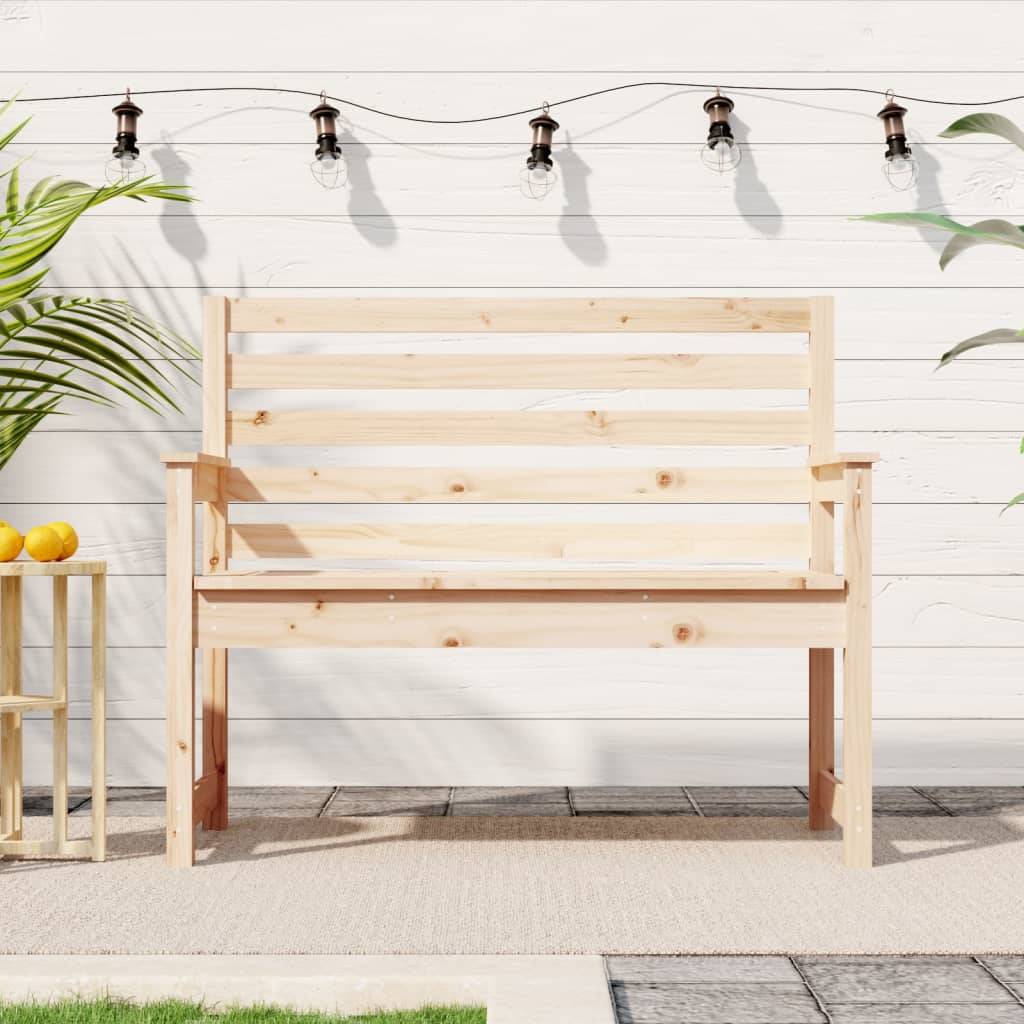 Maison Chic - Banc de jardin - Banc d'extérieur - Banquette 109x48x91,5 cm bois massif de pin - Imagen 2