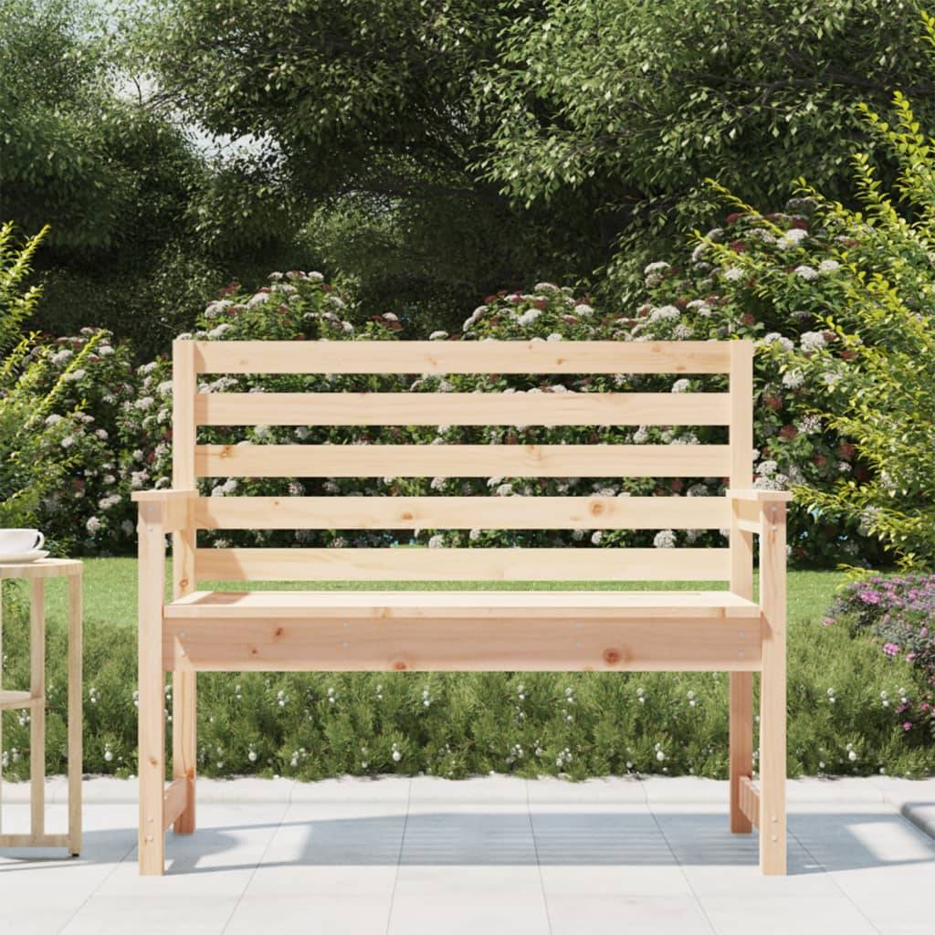 Maison Chic - Banc de jardin - Banc d'extérieur - Banquette 109x48x91,5 cm bois massif de pin - Imagen 3