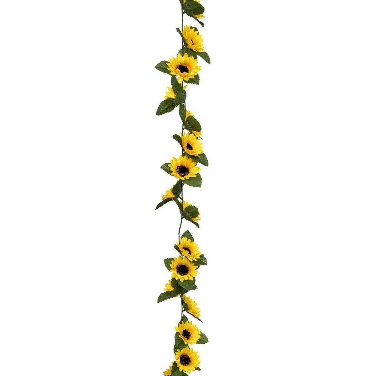 Guirlande de Tournesols Artificiels "Naki" 180cm Jaune - Image 1