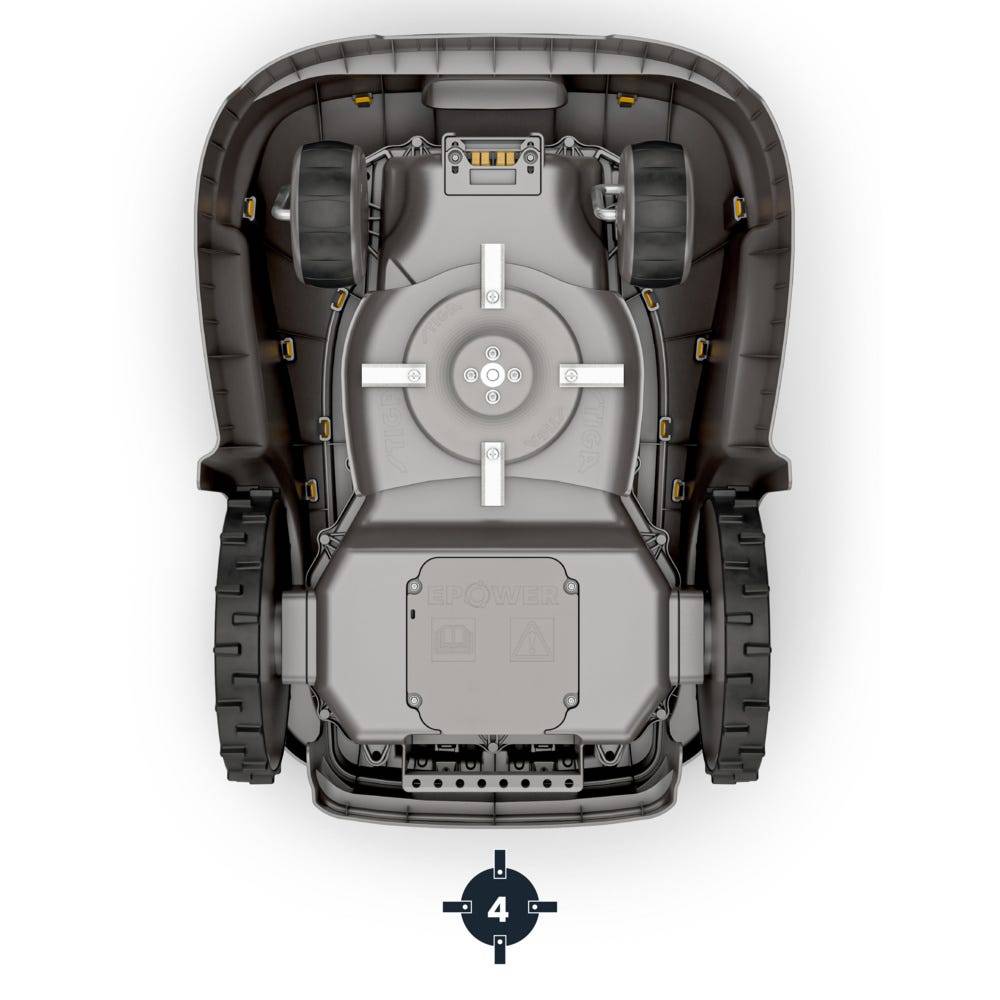 Stiga - Robot tondeuse A500, max. 700m², navigation GPS-RTK & 4G - STIGA - Imagen 4
