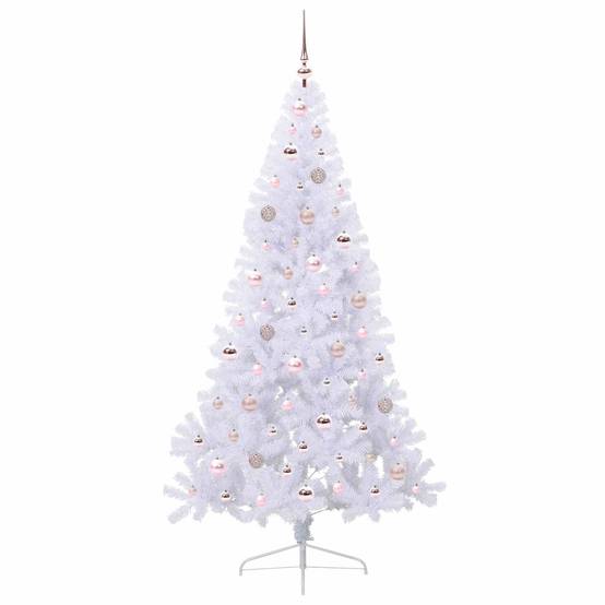 Vidaxl - Sapin de Noël artificiel avec 300 LED Blanc 180 cm PVC et Acier vidaXL 3426814 - Image 5