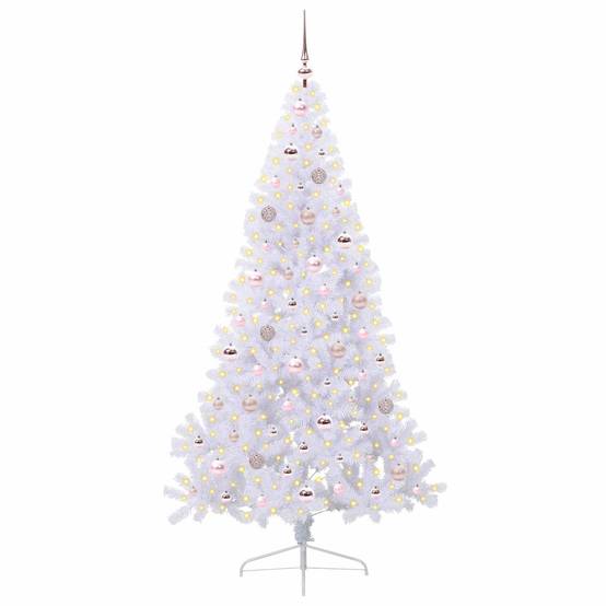 Vidaxl - Sapin de Noël artificiel avec 300 LED Blanc 180 cm PVC et Acier vidaXL 3426814 - Image 4