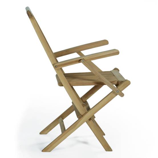 Teck'Attitude - Fauteuils de jardin pliants en teck massif Java (lot de 2) - TECK'Attitude - Imagen 7