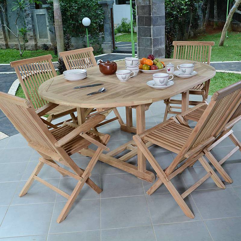 Teck'Attitude - Fauteuils de jardin pliants en teck massif Java (lot de 2) - TECK'Attitude - Imagen 9