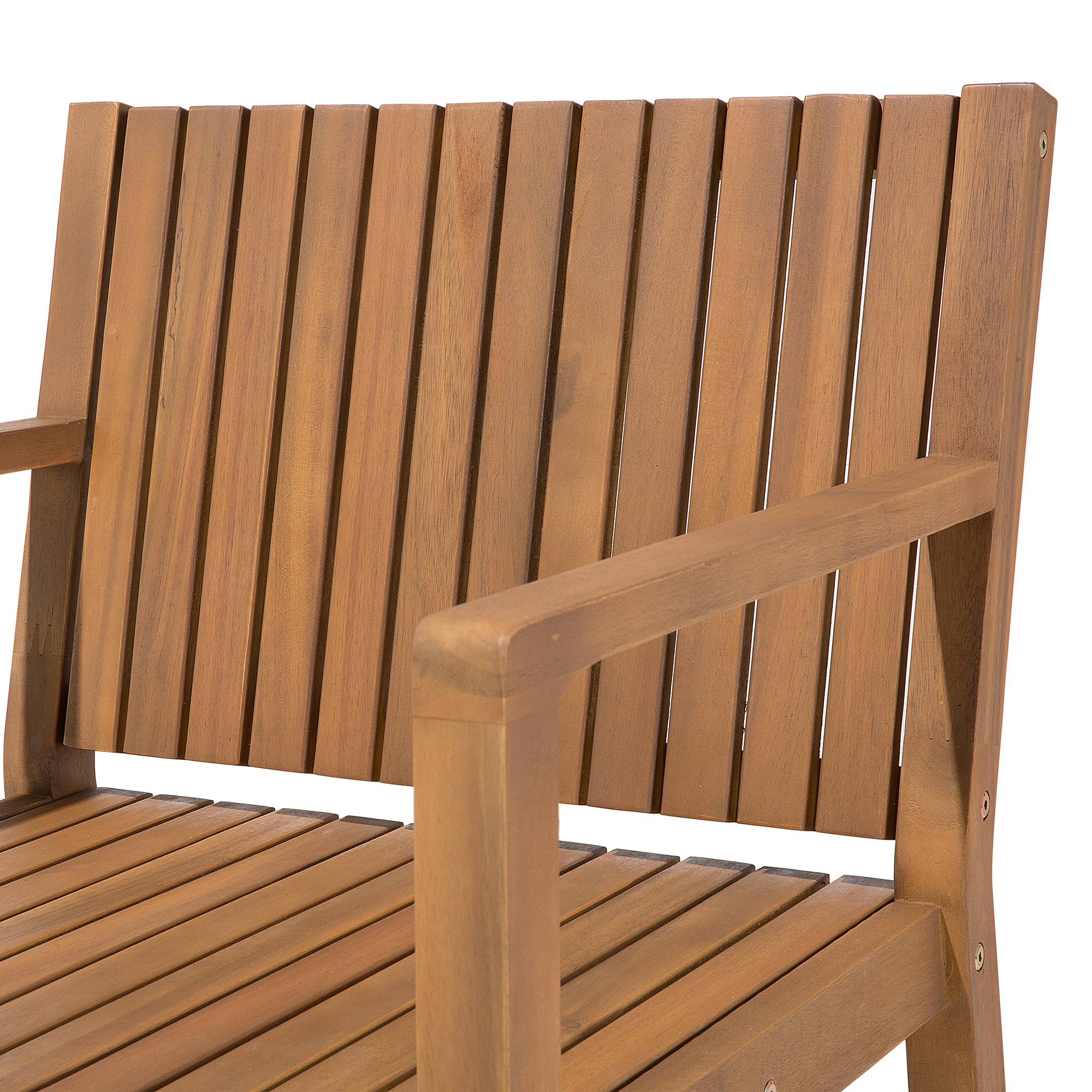 Beliani - Chaise de salle à manger Acacia Marron SASSARI Beliani - Imagen 6