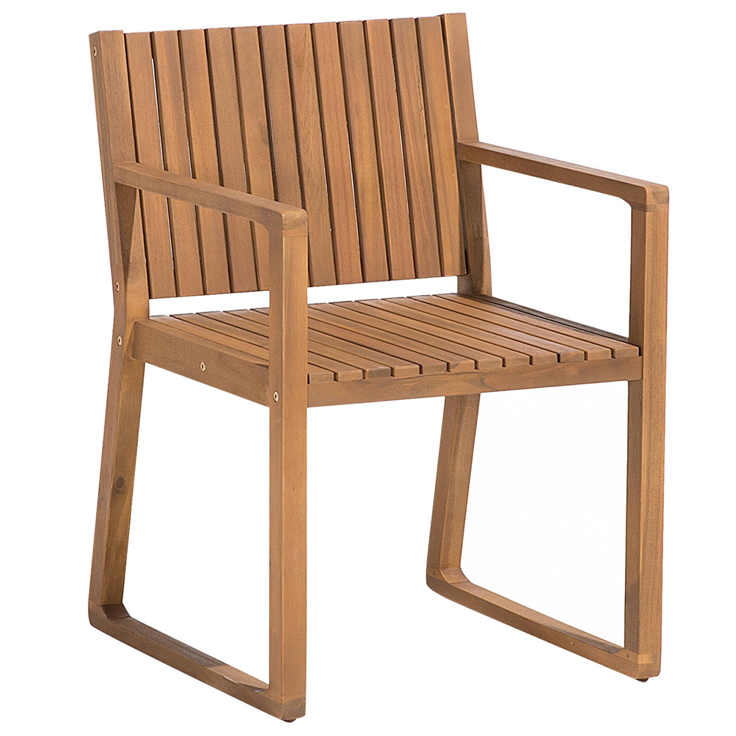 Beliani - Chaise de salle à manger Acacia Marron SASSARI Beliani - Imagen 1