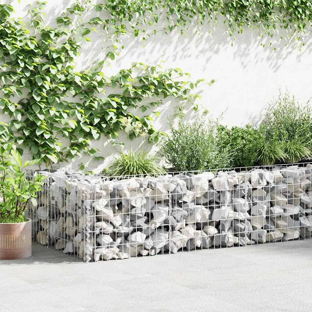 Mur de gabion Acier galvanisé Argenté 450 x 30 x 50 cm - PANGIVO