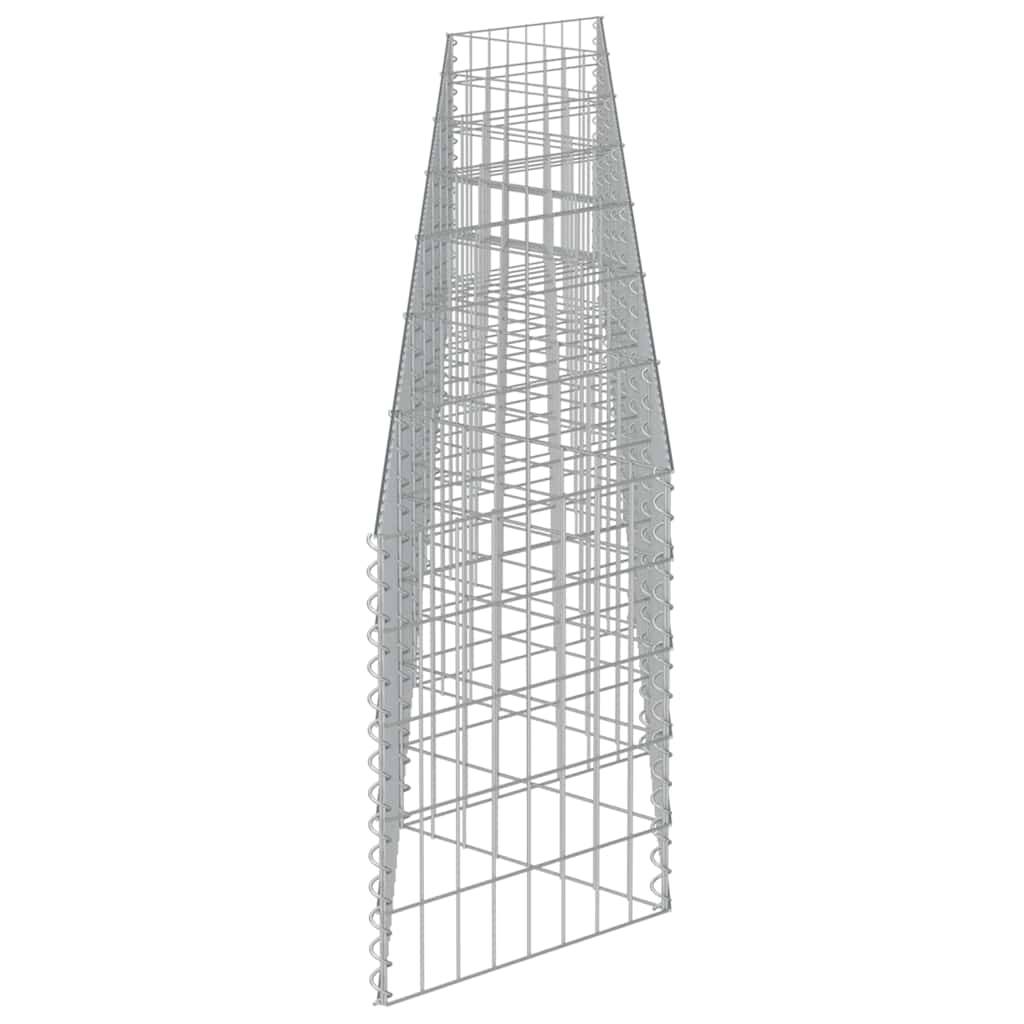 Mur de gabion Acier galvanisé Argenté 450 x 30 x 50 cm - PANGIVO - Image 7