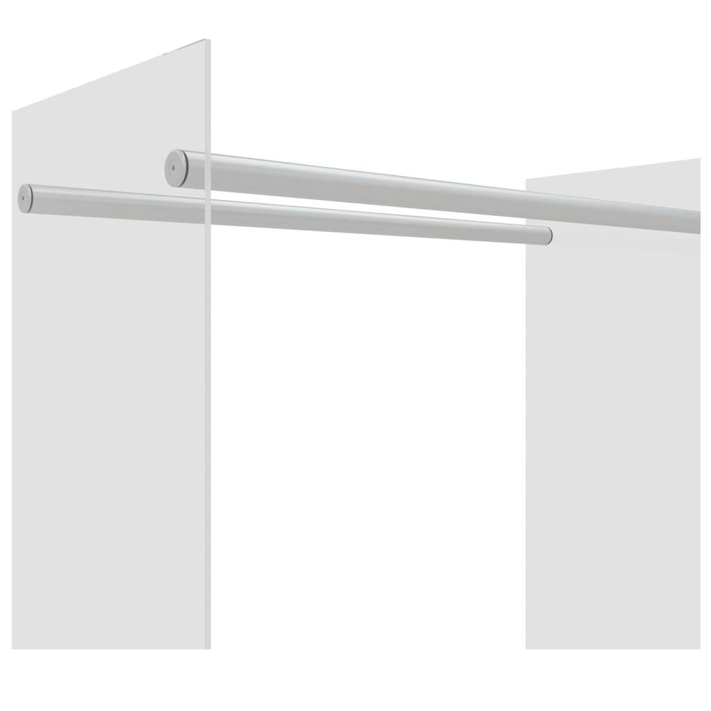 Range-bûches moderne Verre Trempé et Acier pour Salon Stockage bûches 80x35x100 cm Transparent - ComfortXL Outdoor Living - Image 5