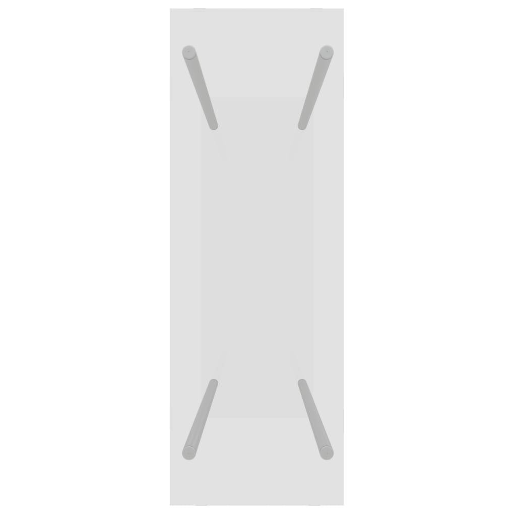 Range-bûches moderne Verre Trempé et Acier pour Salon Stockage bûches 80x35x100 cm Transparent - ComfortXL Outdoor Living - Image 4