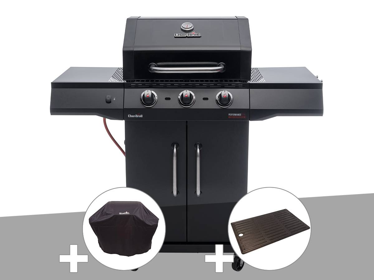 Char-broil - Barbecue à gaz Performance CORE B3 + Housse de protection + Plancha - Char-Broil - Imagen 1