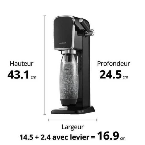 Machine à soda e terra avec 1 bouteille noir Sodastream | La Redoute Machine à soda e terra avec 1 bouteille noir Sodastream | La Redoute