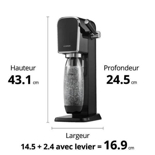 Machine à soda e terra avec 1 bouteille noir Sodastream | La Redoute