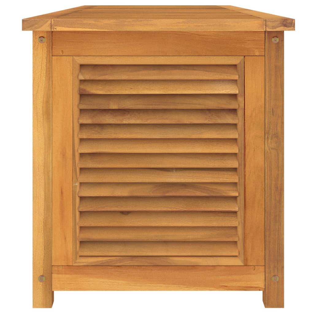 Helloshop26 - Boîte de rangement jardin et sac 150 x 50 x 53 cm bois massif teck - Imagen 5