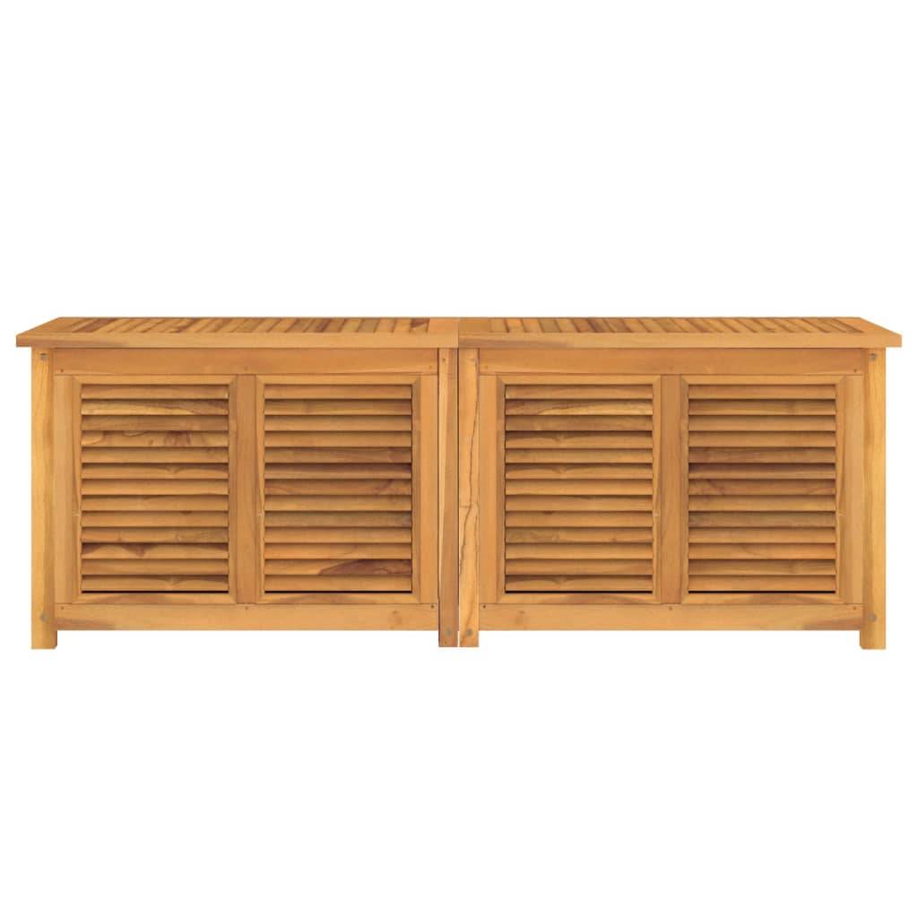 Helloshop26 - Boîte de rangement jardin et sac 150 x 50 x 53 cm bois massif teck - Imagen 2