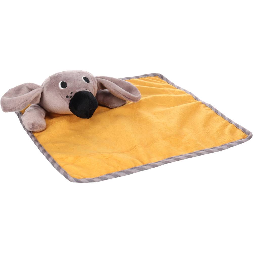 Jouet Couverture câlin Livo craquante jaune pour Chiot - Image 1