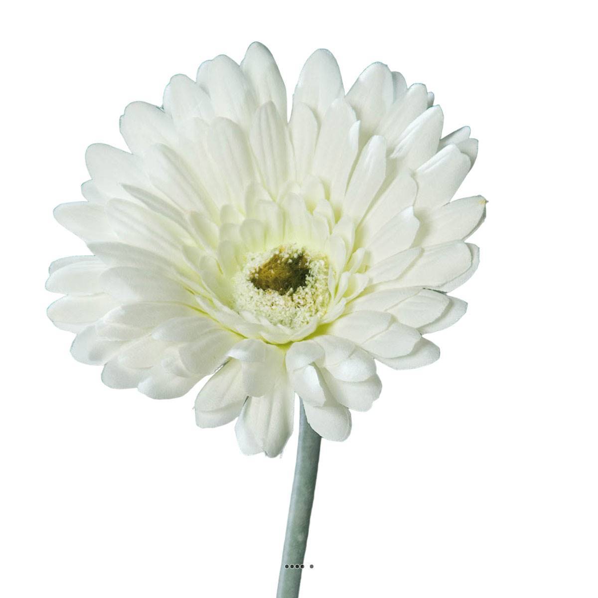 Gerbera artificiel, H 56 cm - D 11 cm superbe Crème - couleur: Crème - Image 2