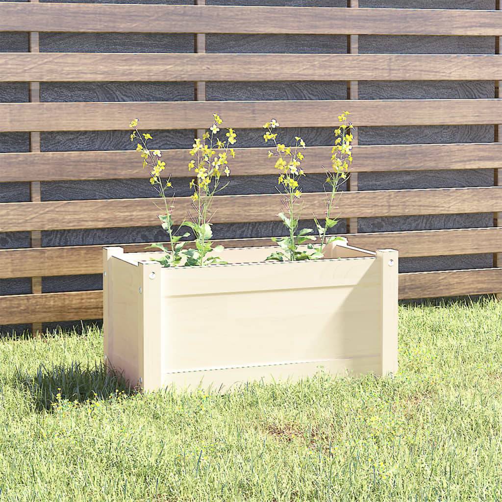 Maison Chic - Jardinière - Pot De Fleurs - Bac à Fleurs blanc 60x31x31 cm bois de pin massif - Imagen 2