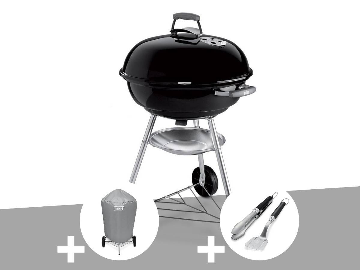 Weber - Barbecue à charbon Compact Kettle 57 cm + Housse - Weber - Image 1