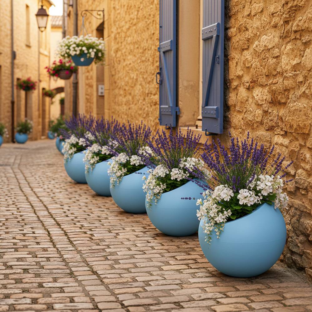 Pot de fleurs dolce vita 300l - plast'up rotomoulage - Image 3