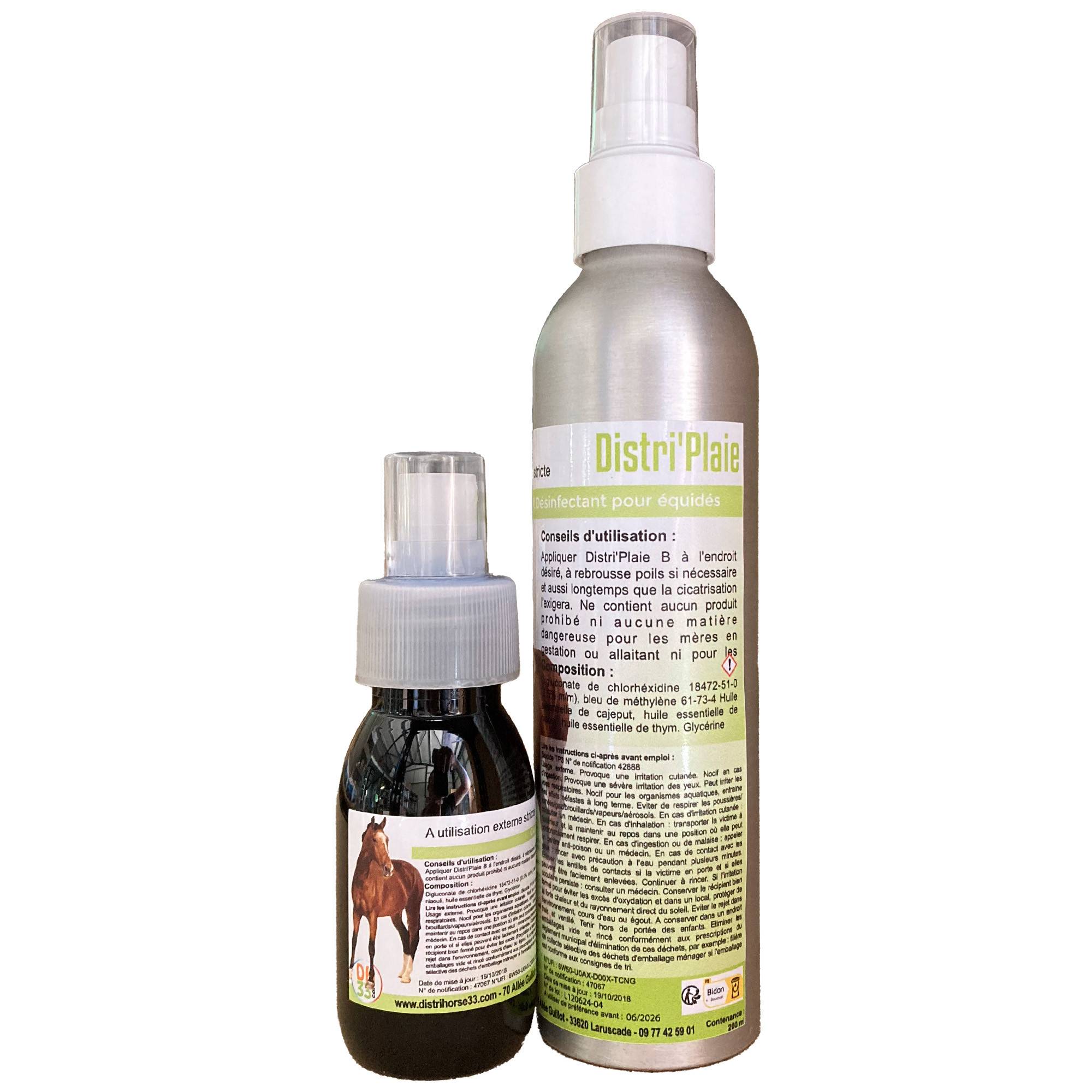 Distri'Plaie B - Désinfectant pour chevaux - 200 ml - DistriHorse33 - Imagen 1