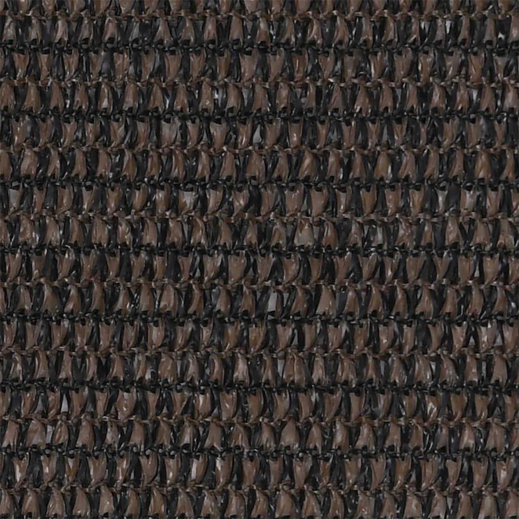 Écran de balcon brise pare vue protection confidentialité 90 x 600 cm PEHD marron - Image 2