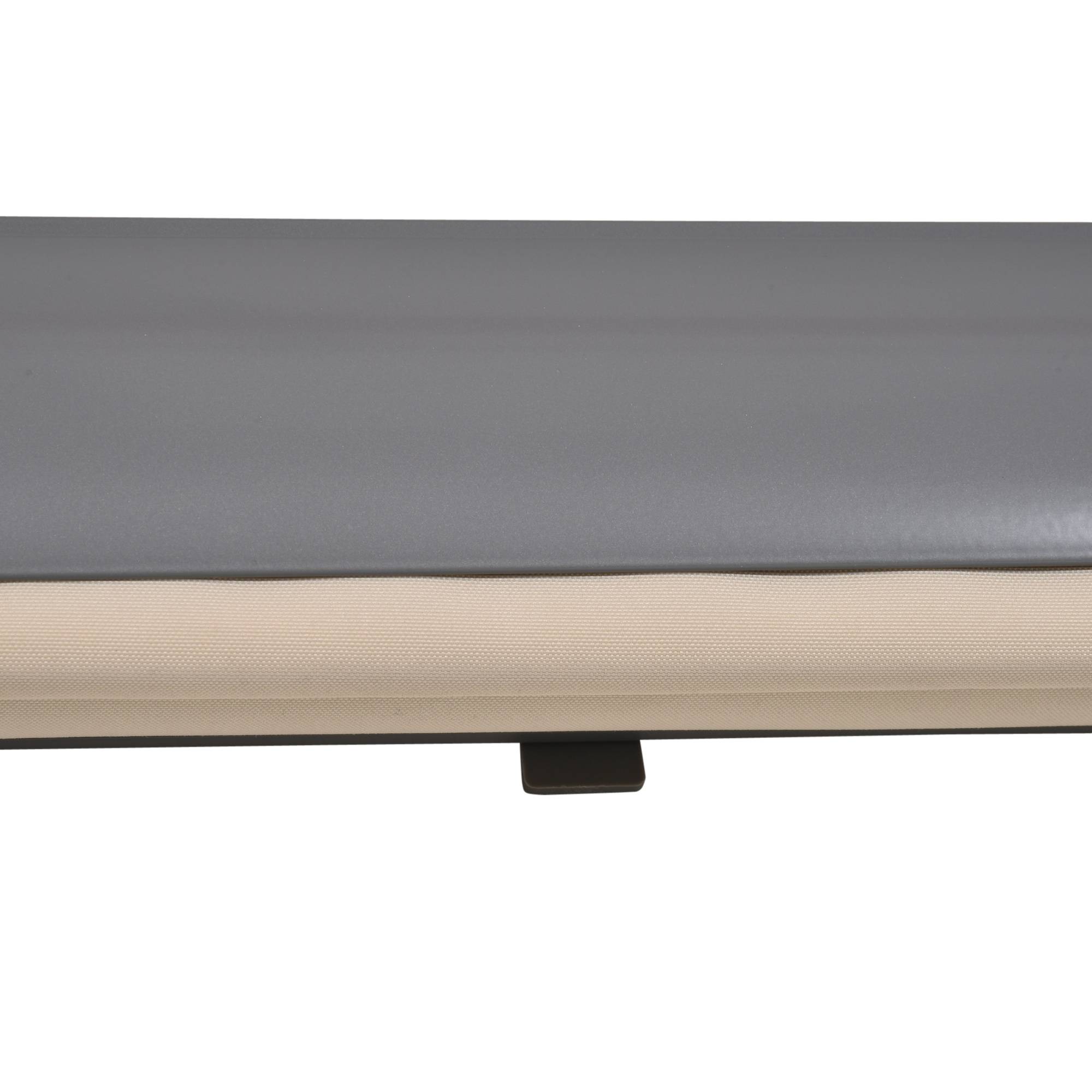 Store enrouleur extérieur aluminium terrasse brise-vue anti-UV 2,5 x 1,6 m crème - ComfortXL Outdoor Living - Imagen 10
