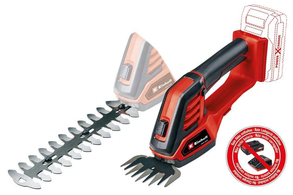Einhell - Cisaille à gazon et taille-buissons sans fil GE-CG 18/100 Li - sans batterie Einhell