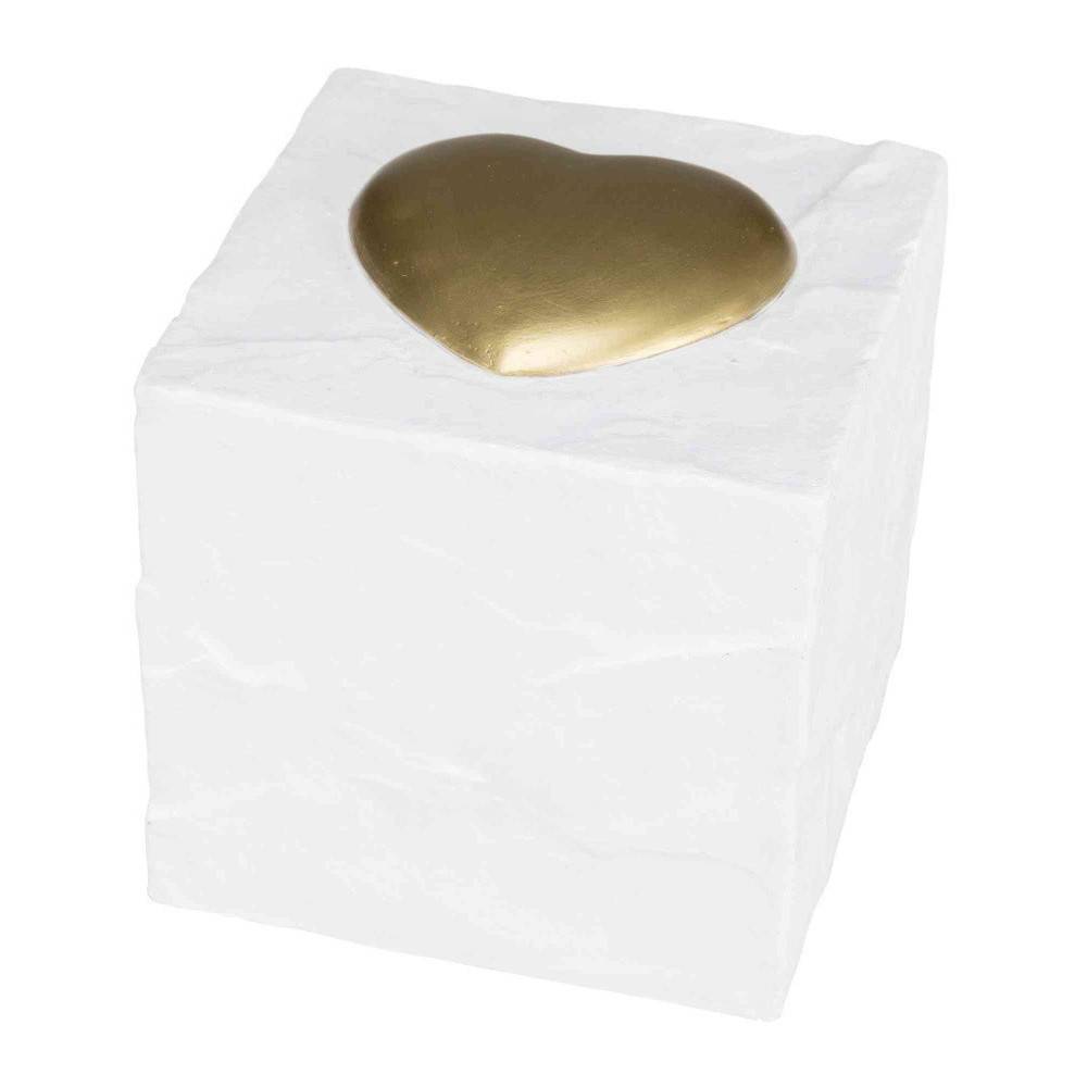 Trixie - Pierre commémorative cube avec cœur. 11 x 11 x 11cm - Image 1