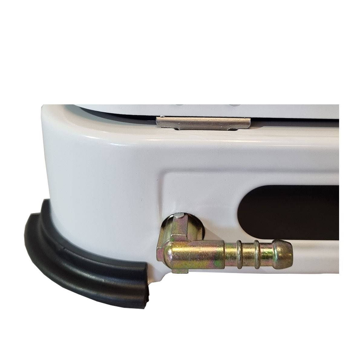 Réchaud gaz portable 3 feux 3450W Noir Couvercle Plaque de cuisson KEMPER - Imagen 4