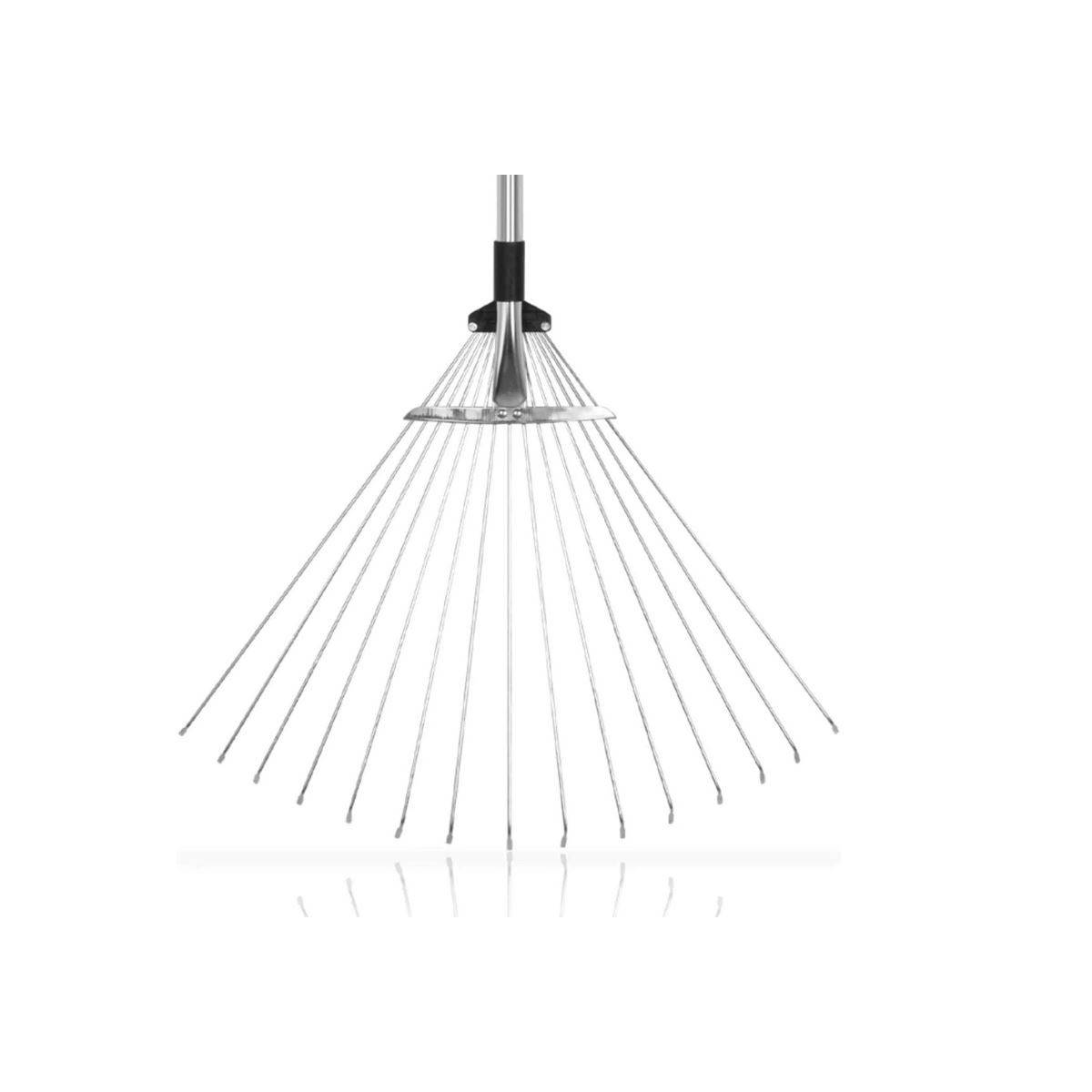 Balai à gazon aluminium 15 dents Manche télescopique 89.5 - 180 cm VITO - Imagen 3