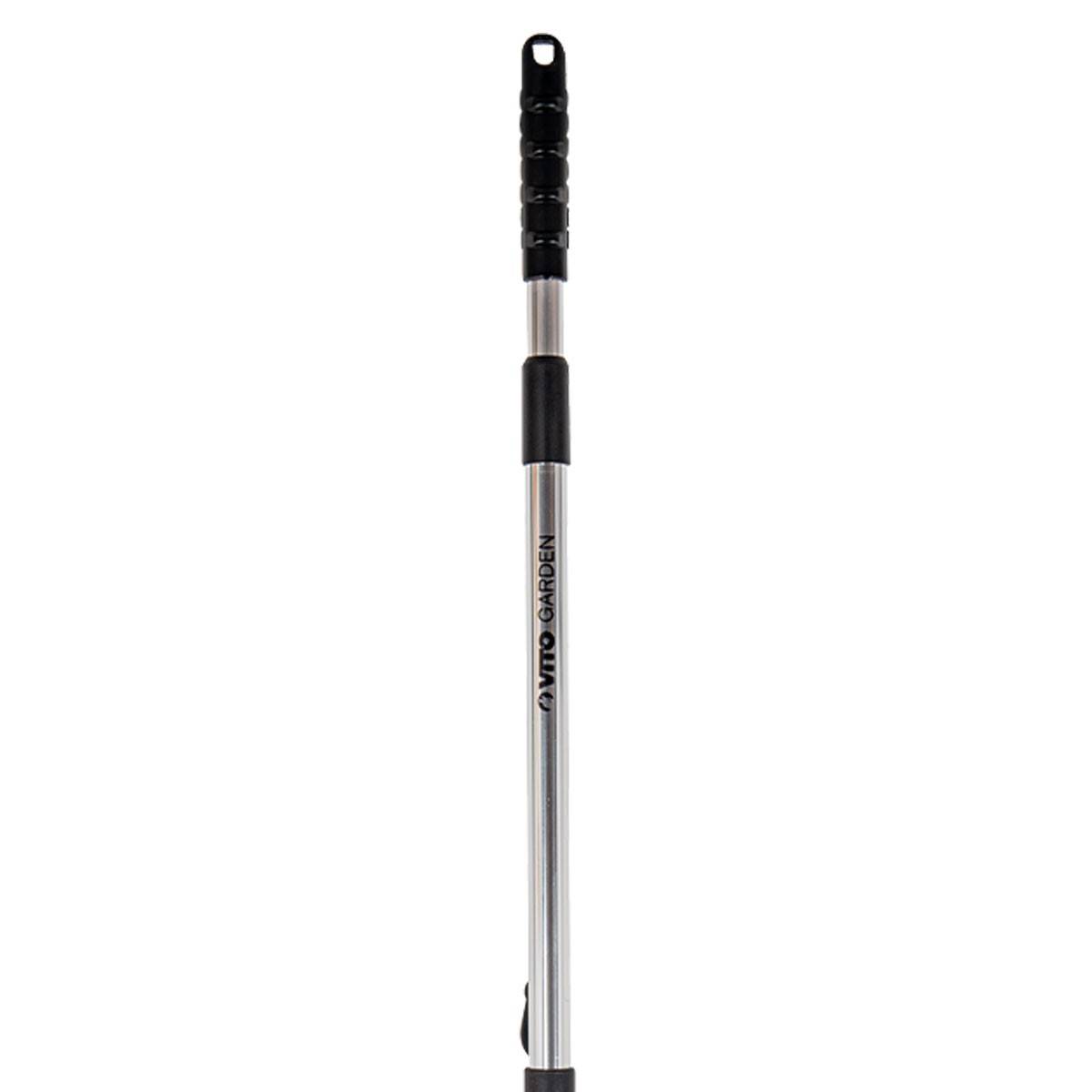 Balai à gazon aluminium 15 dents Manche télescopique 89.5 - 180 cm VITO - Imagen 5