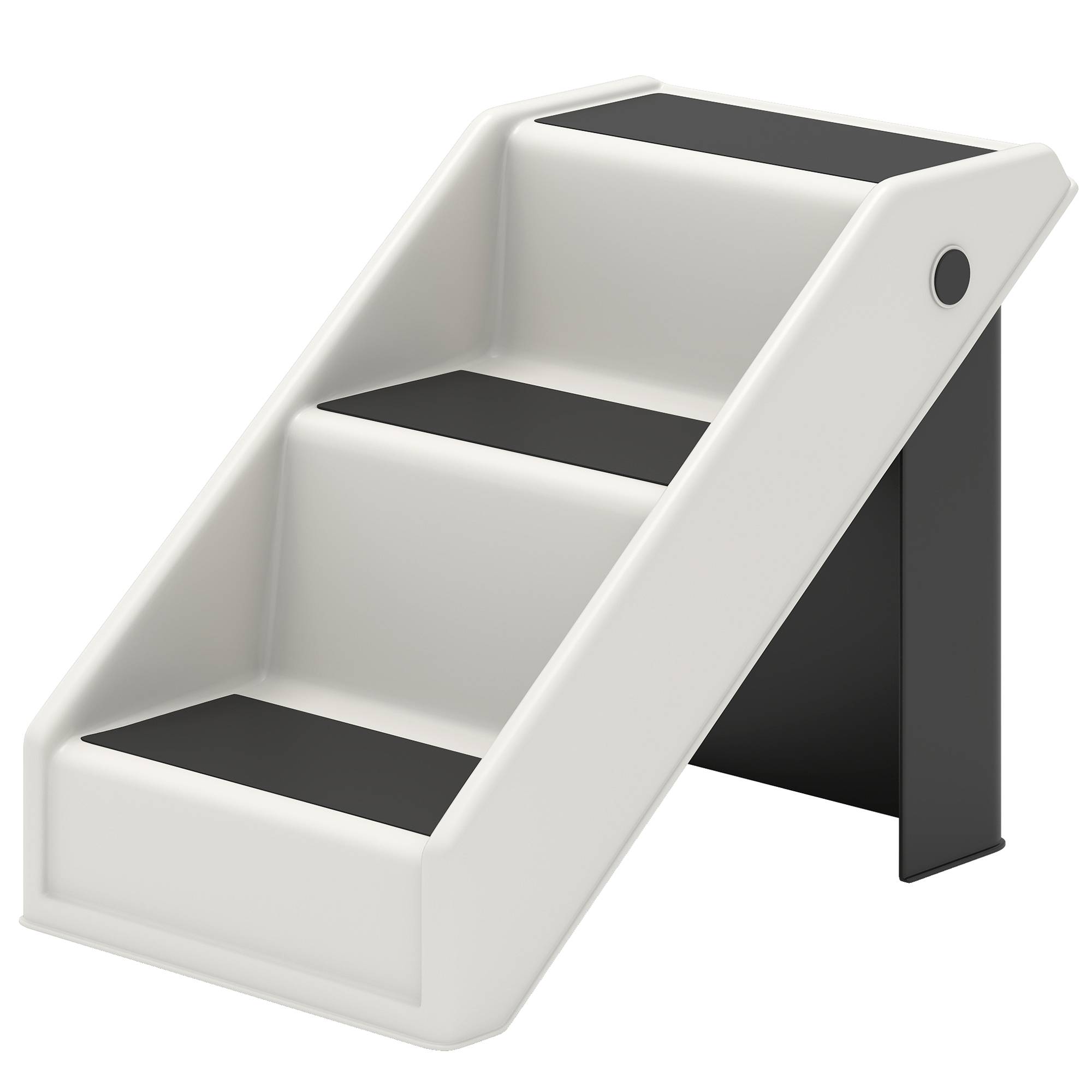 ComfortXL - Escalier pour chien et chat pliable en PP et EVA crème 53 x 30,5 x 36,5 cm pour canapé et lit antidérapant - Image 2