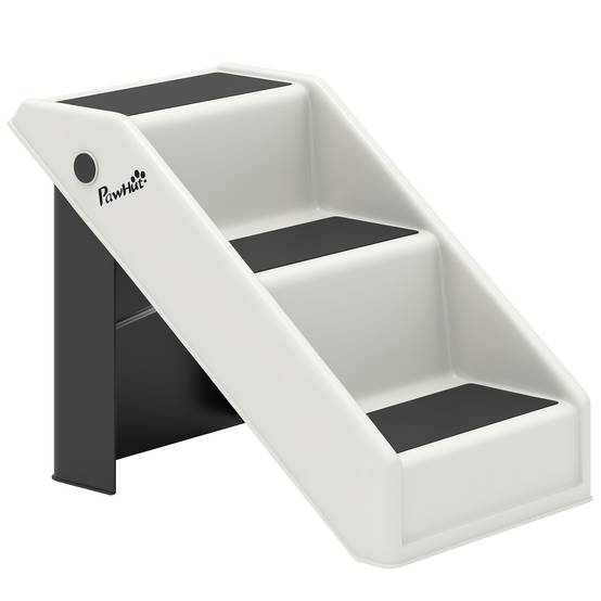 ComfortXL - Escalier pour chien et chat pliable en PP et EVA crème 53 x 30,5 x 36,5 cm pour canapé et lit antidérapant - Image 10