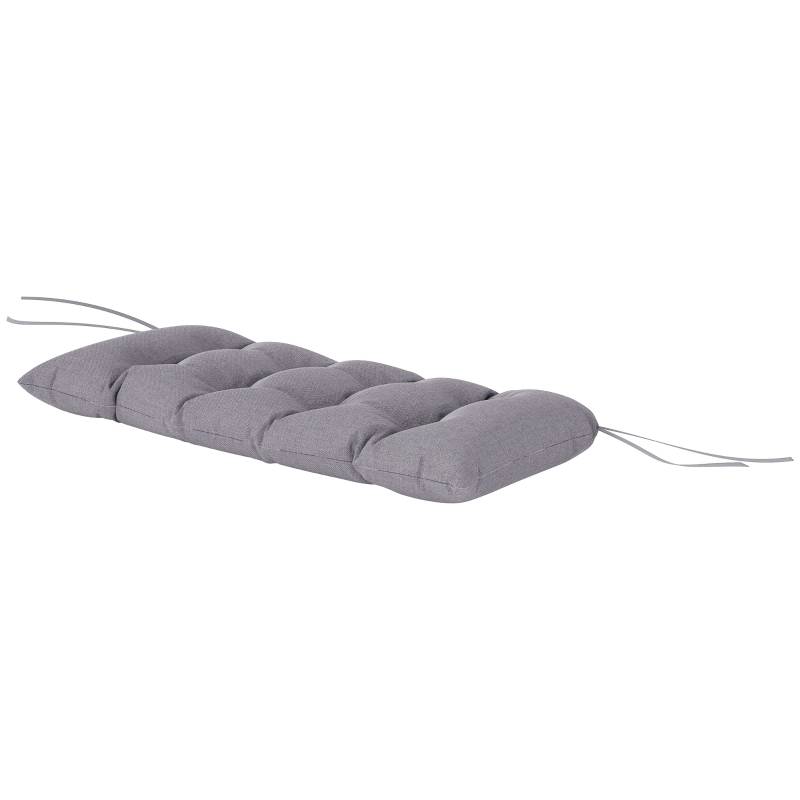 PANGIVO - Coussin de banc 105 x 46 x 12,5 cm, polyester gris, résistant à l'eau - PANGIVO