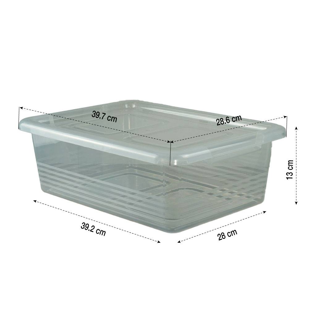 Lot de 6 boîtes en plastique 10L – Rangement pratique et empilable - FACILITYS - Image 3
